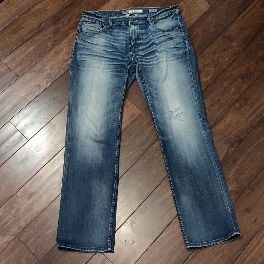 BKE Men's Straight Jeans - Blue